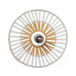 19251 CEILING LIGHT WHITE BAMBOO 1XE7 MAX 40W Zambelis Lights
